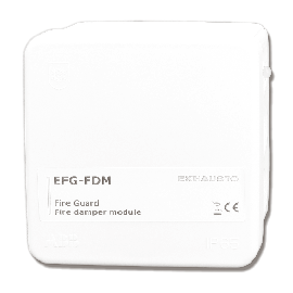 Spjældmodul til brand- og røgspjæld, røgspjæld og røgevakueringsspjæld.